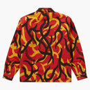 Supreme Reversible Puffy Work Jacket Red Tribal Camo
