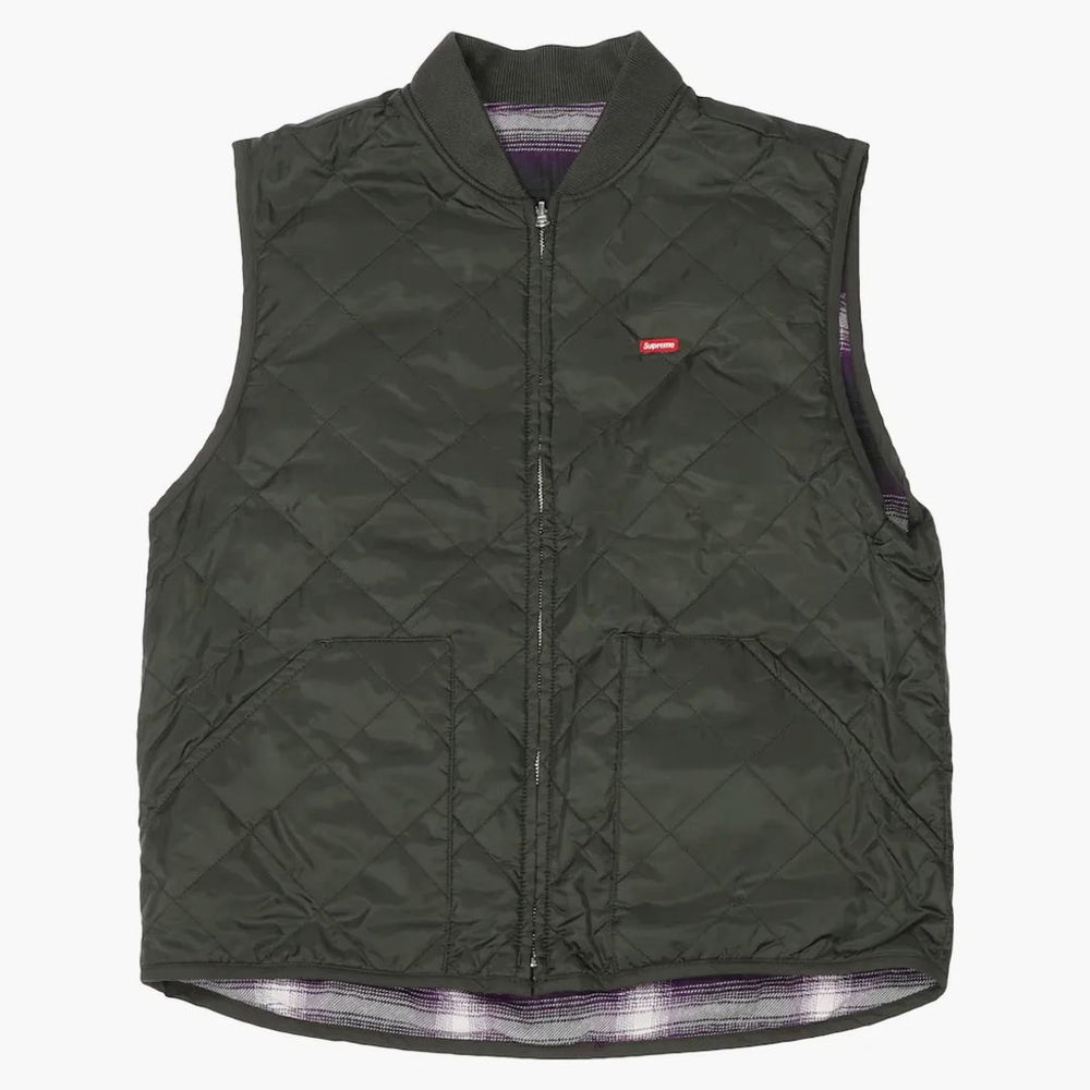 トップス Supreme Reversible Shadow Plaid Vest M Supreme Reversible Shadow Plaid Vest | eBay