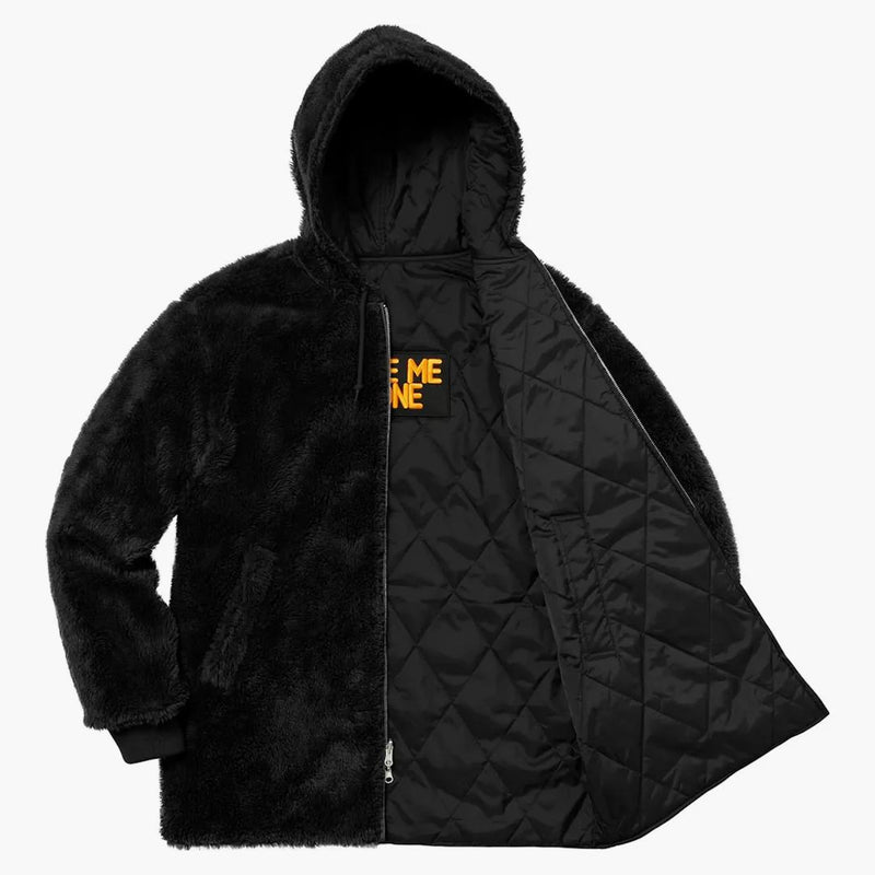 Supreme reversible Sherpa Work Parka Black
