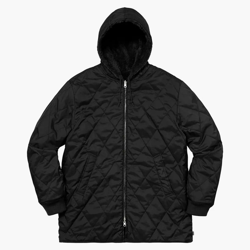 Supreme reversible Sherpa Work Parka Black
