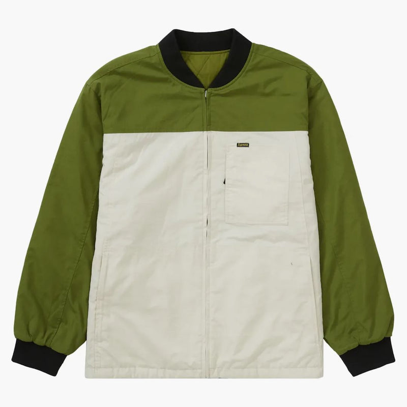 Supreme reversible tech work jacket green