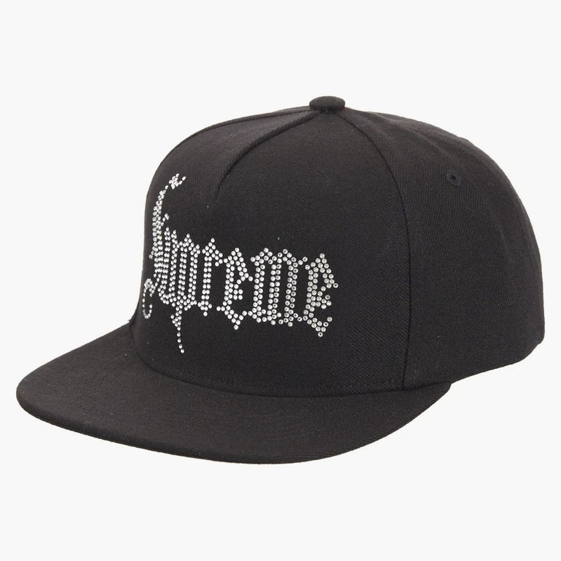 Rhinestone 5-panel Black
