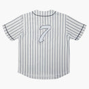 Supreme Rhinestone Baseball Jersey Pinstripe