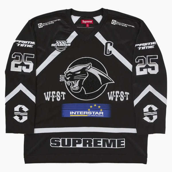 Nejvyšší drahokamový hokejový dres černé
