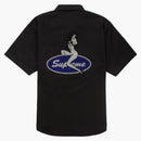 Supreme Rhinestone Pin Up S/s Work Shirt Black