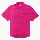 Supreme Rhinestone Pin Up S/s Work Shirt Fuchsia