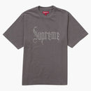 Supreme Rhinestone S/s Top Grey