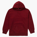 Supreme Rhinestone Script Hooded Sweatshirt Cardinal