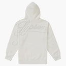 Supreme Rhinestone Script Hooded Sweatshirt White