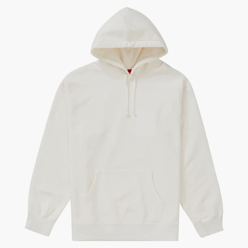 Supreme Rhinestone Script Hooded Sweatshirt White