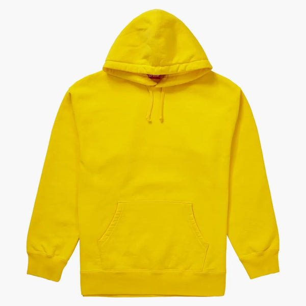Supreme Rhinestone Script Hooded Sweatshirt Yellow
