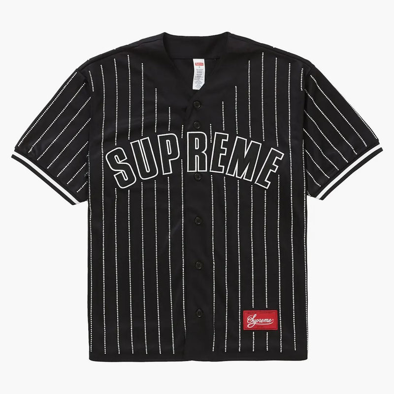 Nejvyšší drahokamový pruh baseballový dres černé