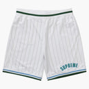 Supreme Rhinestone Stripe Basketball Short White