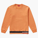 Supreme Rib Stripe Crewneck Pale Orange