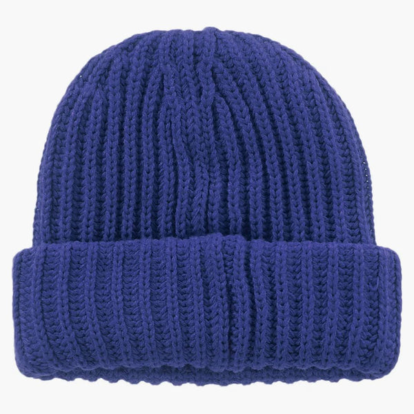 Supreme Ribbed Beanie (fw22) Dark Royal