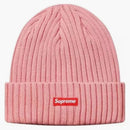 Supreme ribbed beanie pink