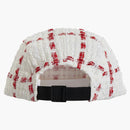 Supreme Ribbon Boucle Camp Cap White