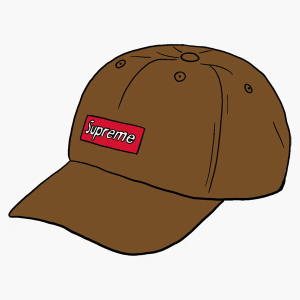 Supreme Ripple Corduroy Small Box 6-panel Brown
