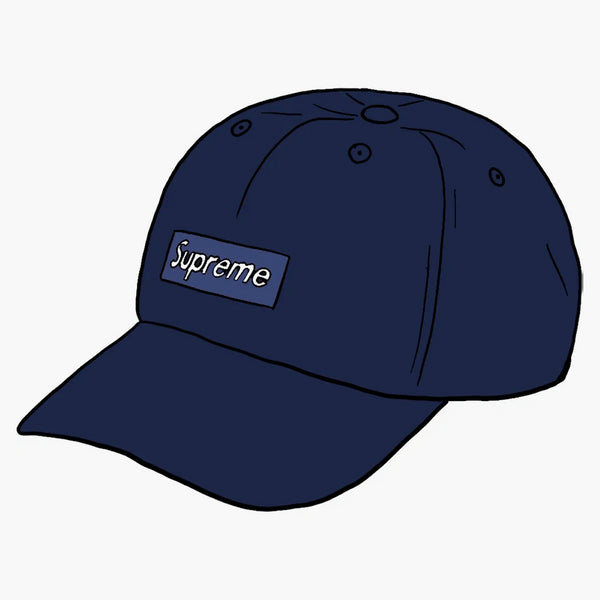 Supreme Ripple Corduroy Liten Box 6-Panel Navy