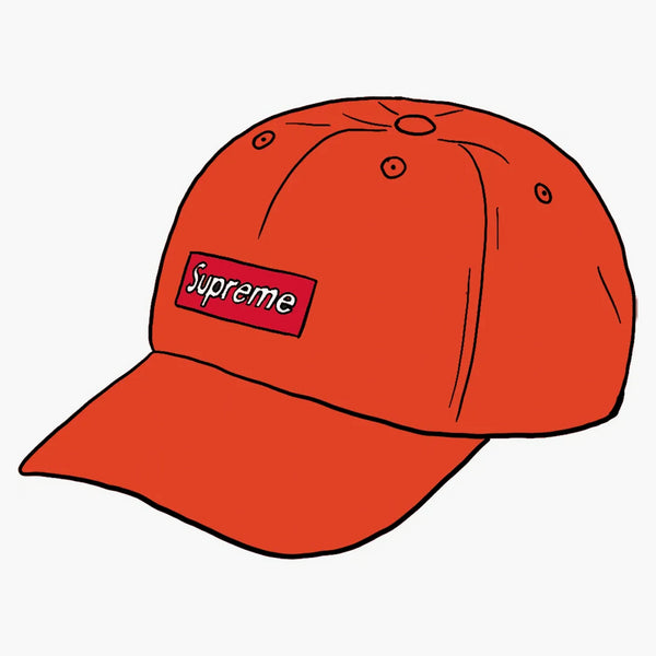 Supreme Ripple Corduroy Small Box 6-panel Orange