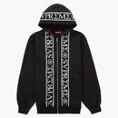 Supreme Roman Zip Up Hooded Sweatshirt Black