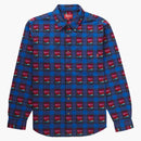 Supreme Rose Buffalo Plaid Shirt Royal