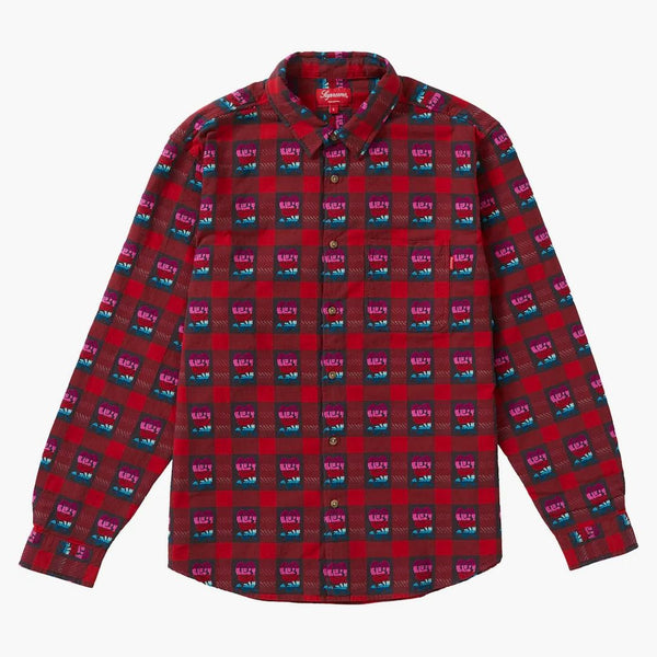 Supreme Rose Buffalo Plaid Shirt Red