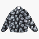 Supreme Roses Sherpa Fleece Reversible Jacket Black