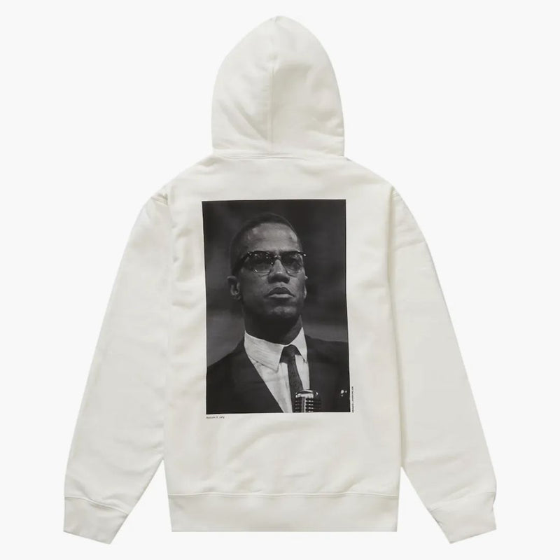 Supreme Roy Decarava Malcolm X Hooded Sweatshirt White