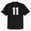 Supreme s logo baseball henley black