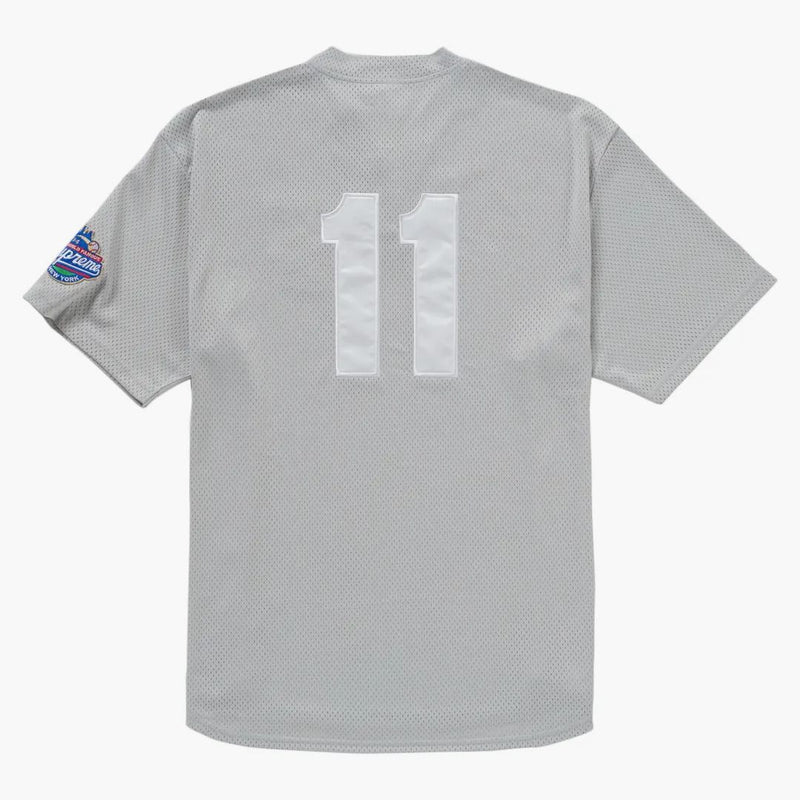 Supreme S logo baseball Henley Gray