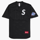 Supreme S Logo Baseball Henley (ss25) Black