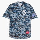 Supreme S Logo Baseball Henley (ss25) Digi Camo