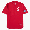 Supreme S Logo Baseball Henley (ss25) Red
