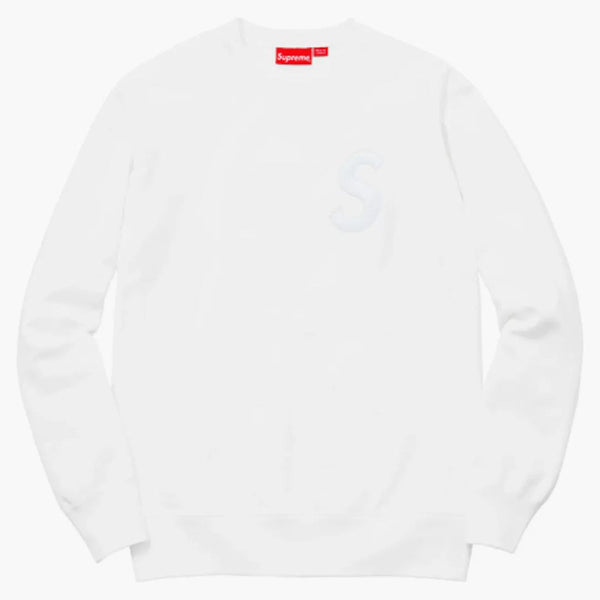 Supreme S Logo Crewneck White