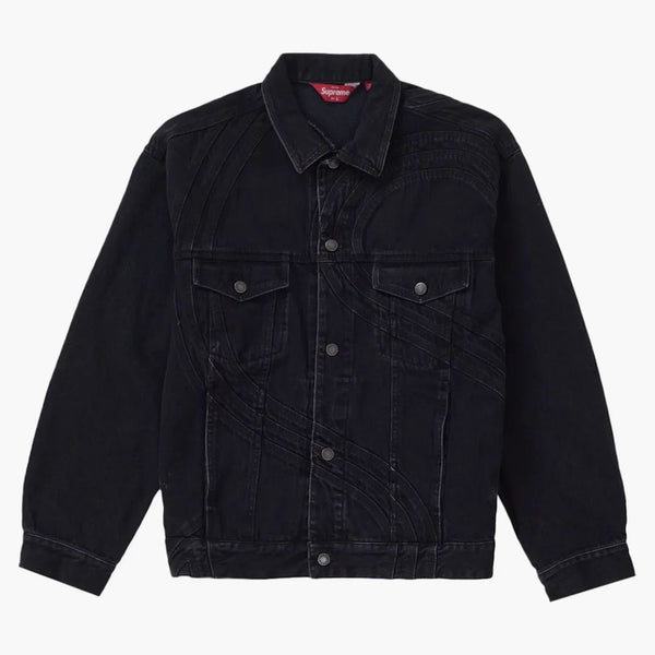 Supreme Denim Trucker Jacket’s SupremeSLogoDenimTruckerJacket