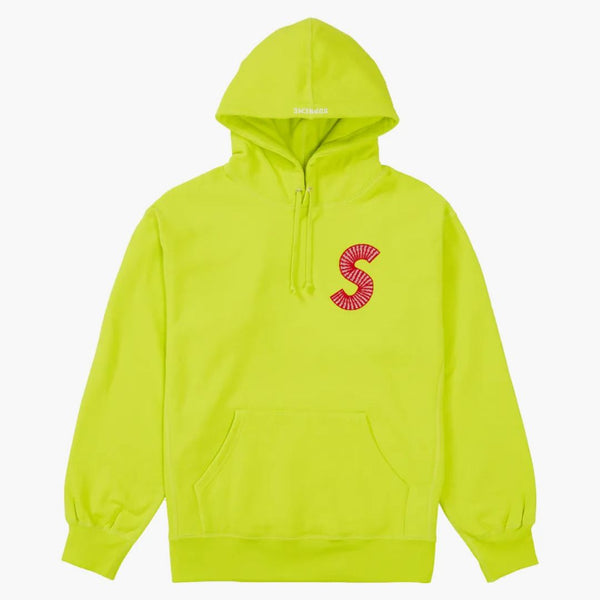 Supreme S Logo Hooded Sweatshirt (fw20) Acid Green
