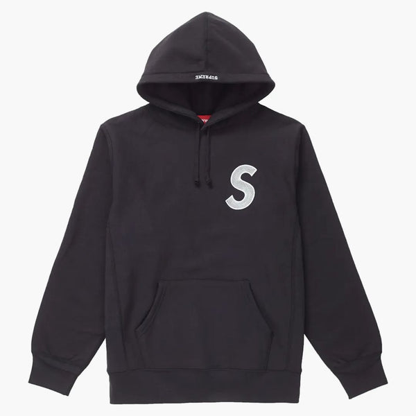 Supreme s logotyp huva tröja (FW18) svart