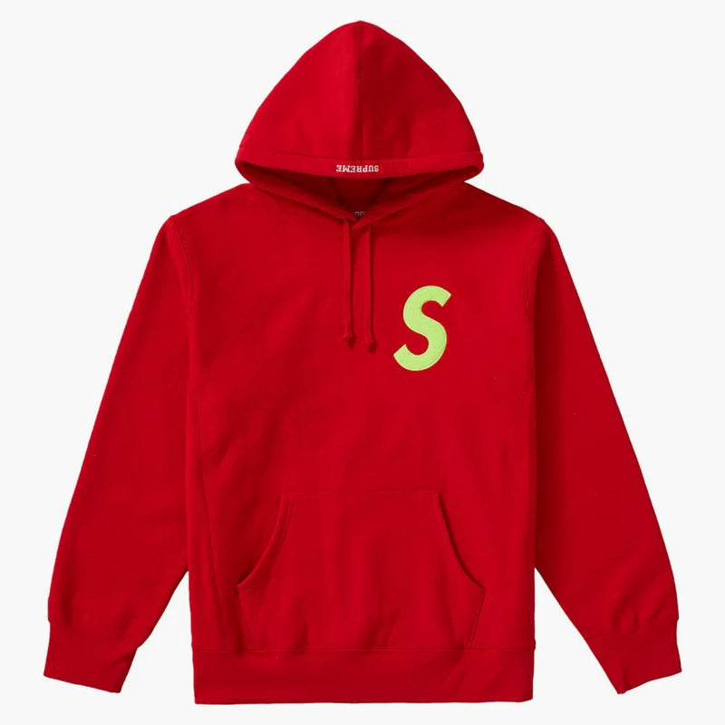 Nejvyšší mikina s logem s kapucí (FW19) červená