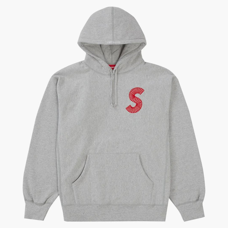 Nejvyšší mikina s logem s kapucí (FW20) Heather Grey