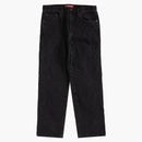 Supreme S Logo Loose Fit Jean Washed Black