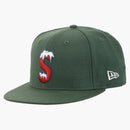 Supreme S Logo New Era Bright Olive