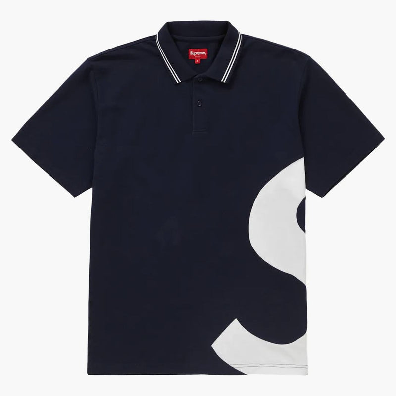 Supreme S logo polo navy