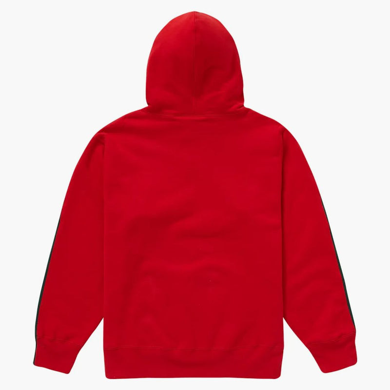 Supreme s logo split huva tröja mörkgrön