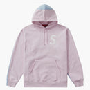 Supreme s logo split hooded sweatshirt light pink