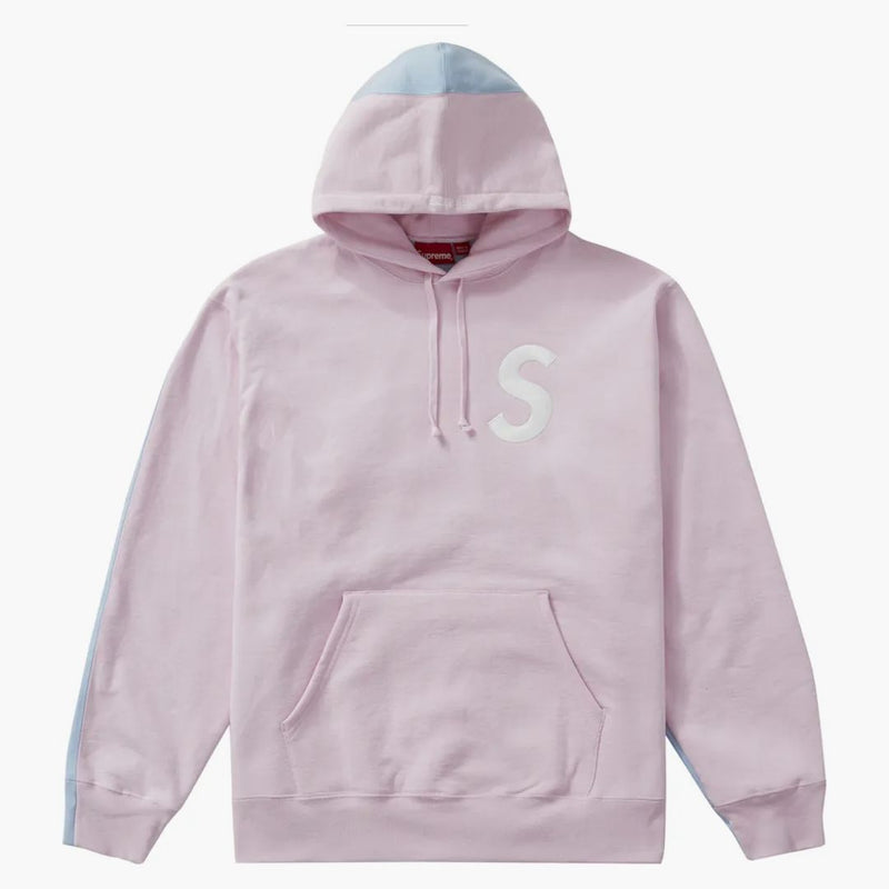 Nejvyšší logo Split mikina s kapucí světle růžová