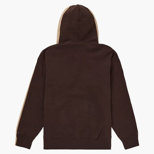 Supreme S Logo Split Hooded Sweatshirt Tan