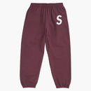 Supreme S Logo Sweatpant (FW24) Maroon