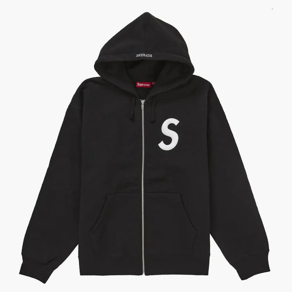 Supreme S Logo Zip Up Hooded Sweatshirt (fw24) Black