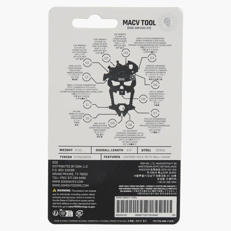 Supreme SOG MACV Tool Red